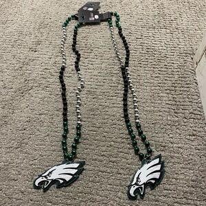 Philadelphia Eagles Sports Beads with medallion